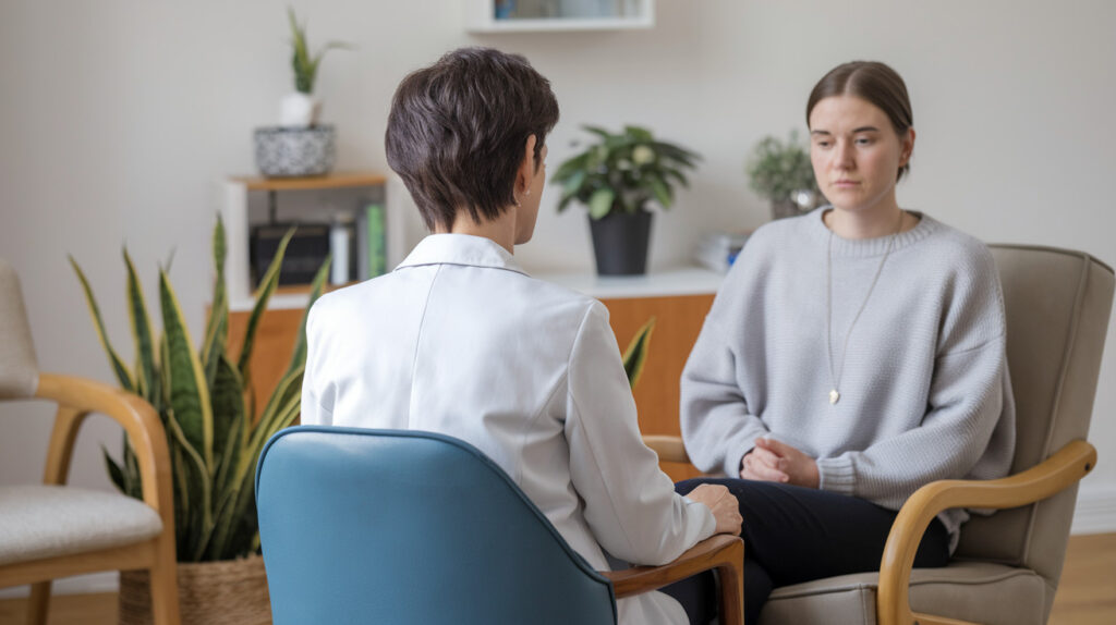 Savina Traumasensible Ausbildung Soul and Science Academy a photo of a therapist sitting in a chair with the ueDo2VJ4QrOcqFVpQM694g 6HGcEHKSRXG9zxbGEwSGRA