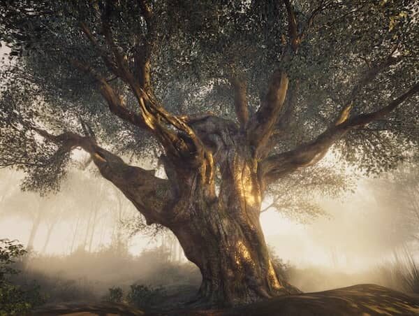 Savina Traumasensible Ausbildung Soul and Science Academy jenslang A photorealistic image of a majestic ancient tree wi d58acbb3 5915 4a86 87d9 65651f077a1c 1