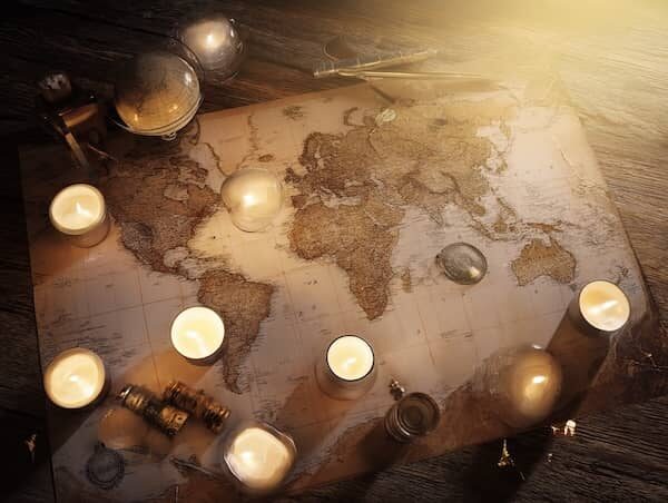 Savina Traumasensible Ausbildung Soul and Science Academy jenslang A photorealistic image of an old wooden table covere 479db779 7f56 4641 957e 9d9bae599371 1