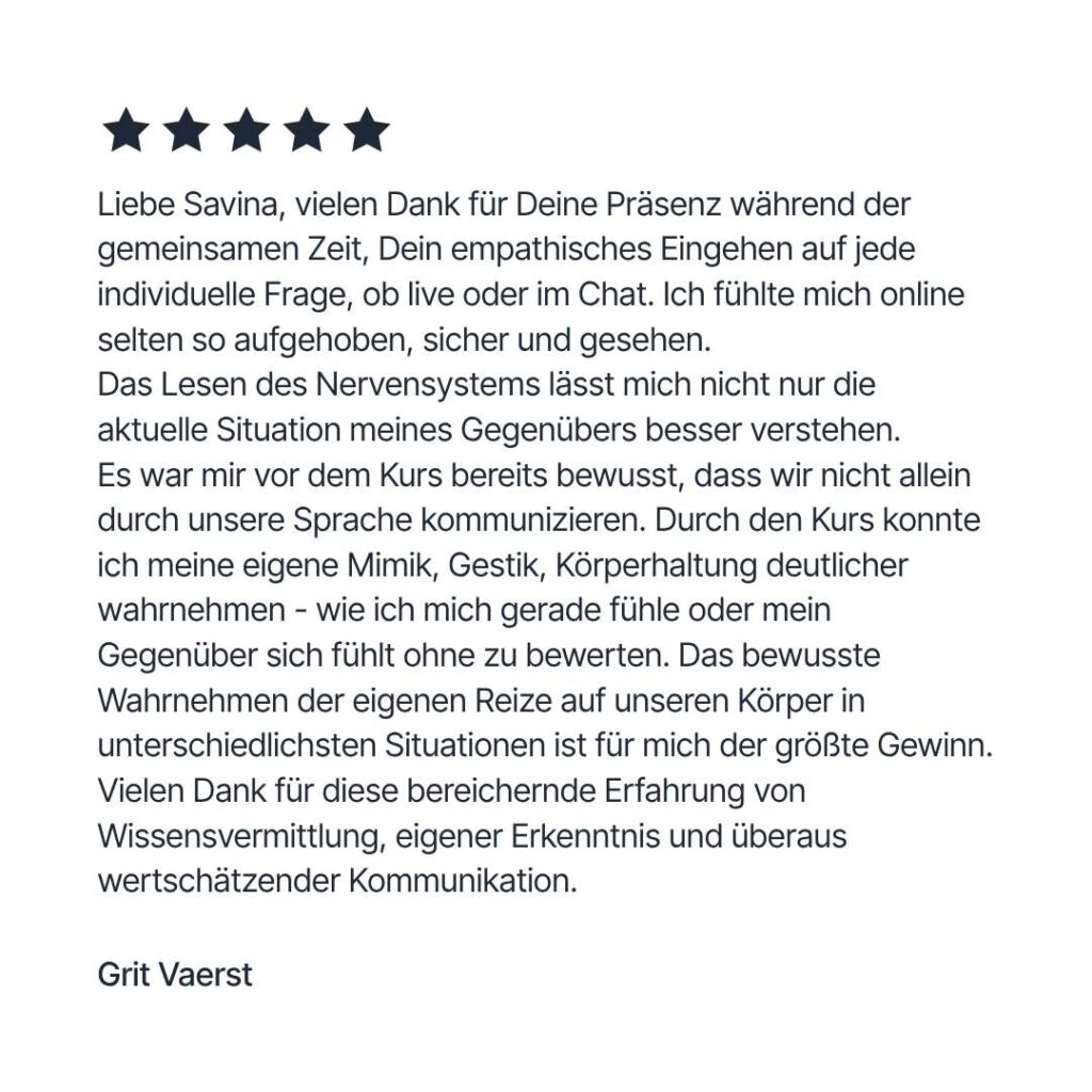 Savina Traumasensible Ausbildung Soul and Science Academy 5776309024453233534