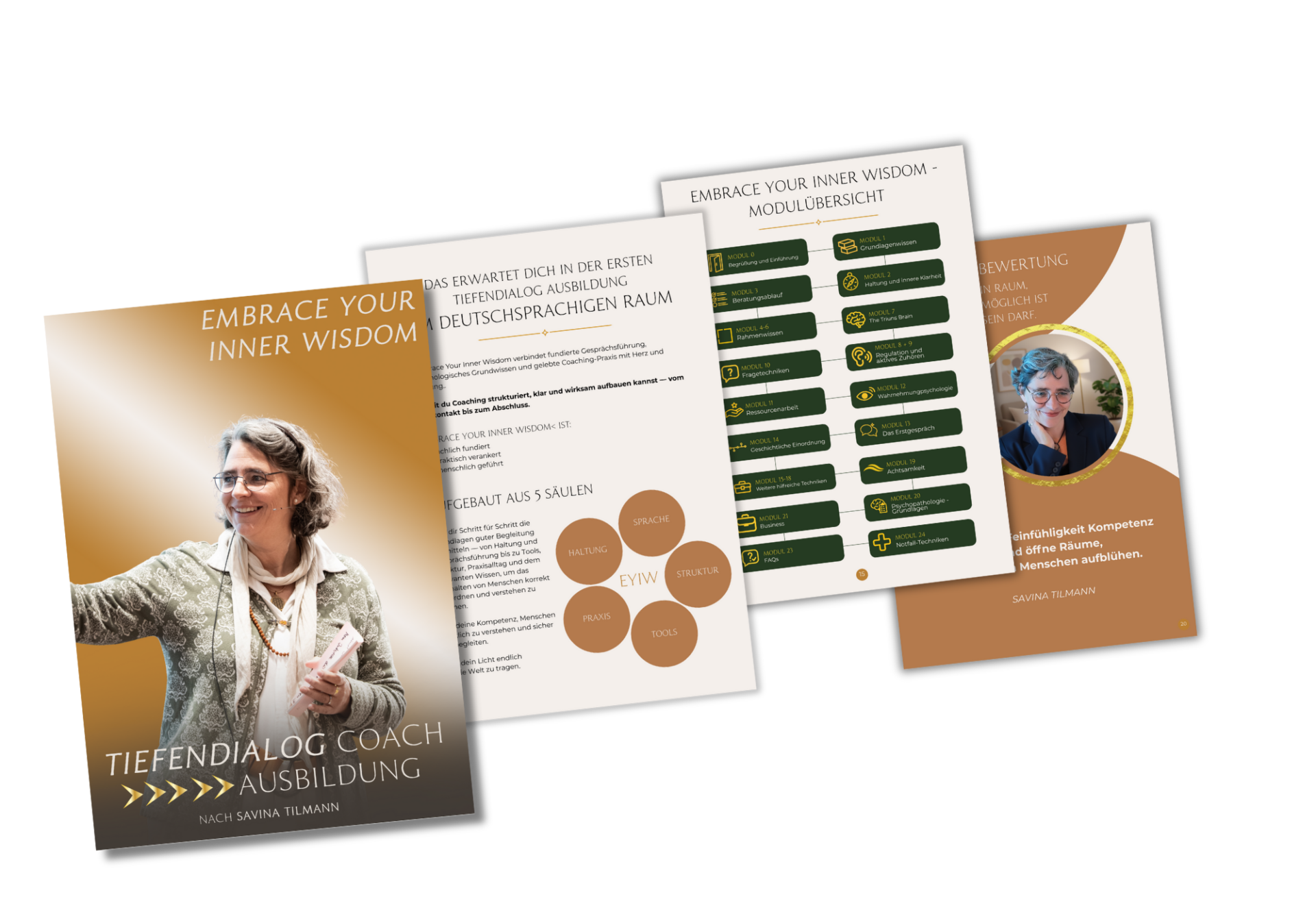 Savina Traumasensible Ausbildung Soul and Science Academy EYIW Broschuere Mockup